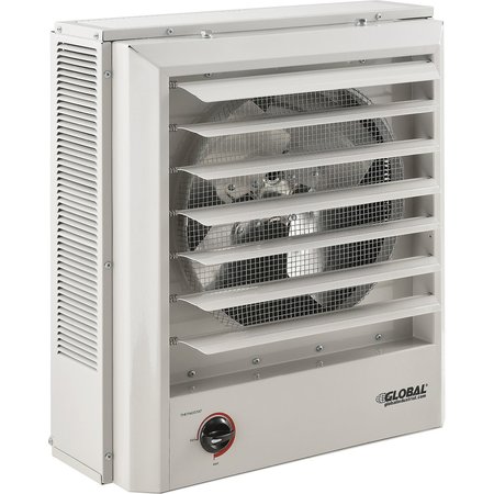 GLOBAL INDUSTRIAL 480V Horizontal or Vertical Downflow Unit Heater, 7.5KW, 3 Phase 246104